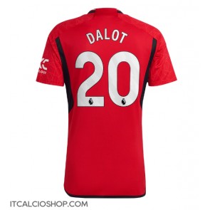 Manchester United Diogo Dalot #20 Prima Maglia 2023-24 Manica Corta